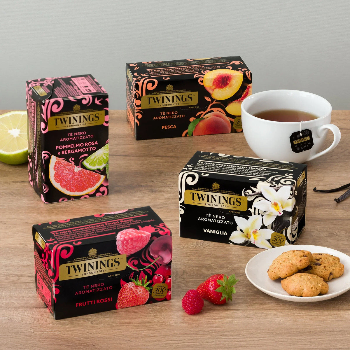 Tè neri aromatizzati