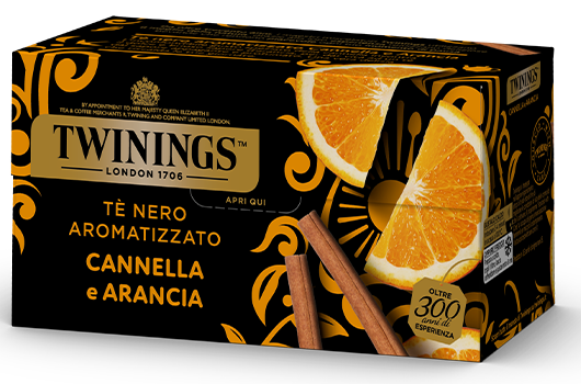 Tè nero aromatizzato Cannella e Arancia