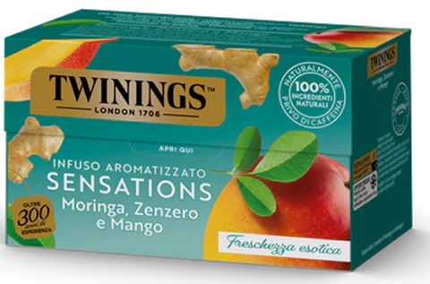 Infuso aromatizzato Moringa, Zenzero e Mango